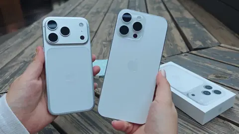 So sánh ngoại hình iPhone 17 Pro bạc vs iPhone 16 Pro Max trắng #iPhone #HoanDinhKinh 