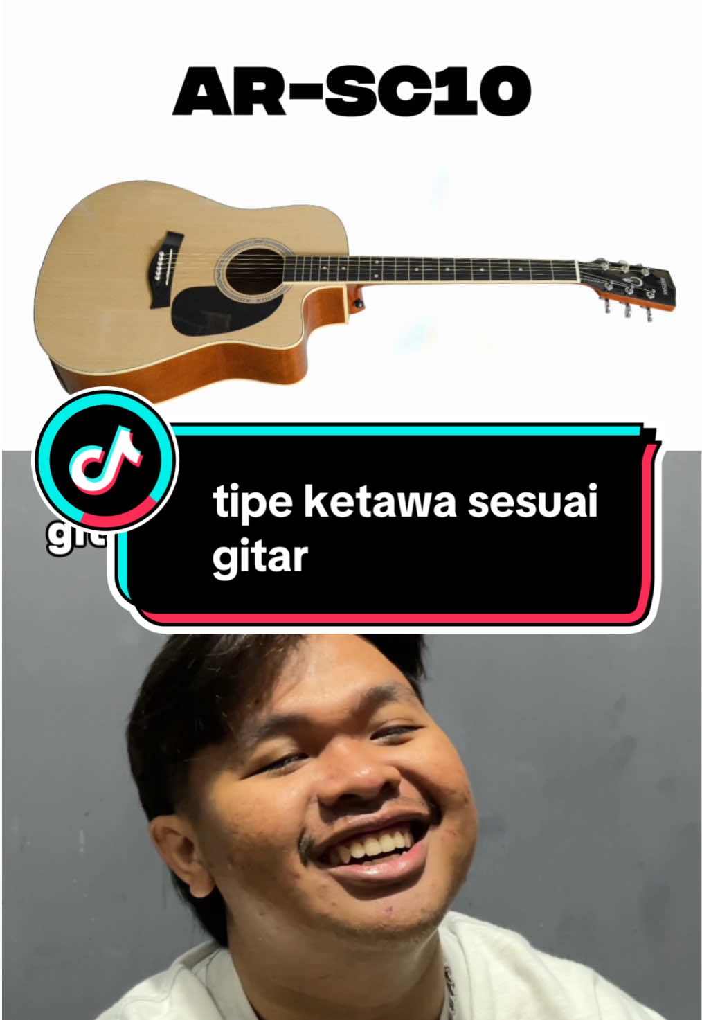 ngakaknya natural banget lagi 🤣 #gitarmurah #gitarpemula #gitarakustik #fyp #artisanguitarindonesia 