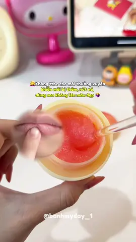 Phải ttbc cho môi thường xuyên thì môi mới đẹp được nháaa 🫶#xh #duongmoi #fyp #dodungtienich#goclamdep 