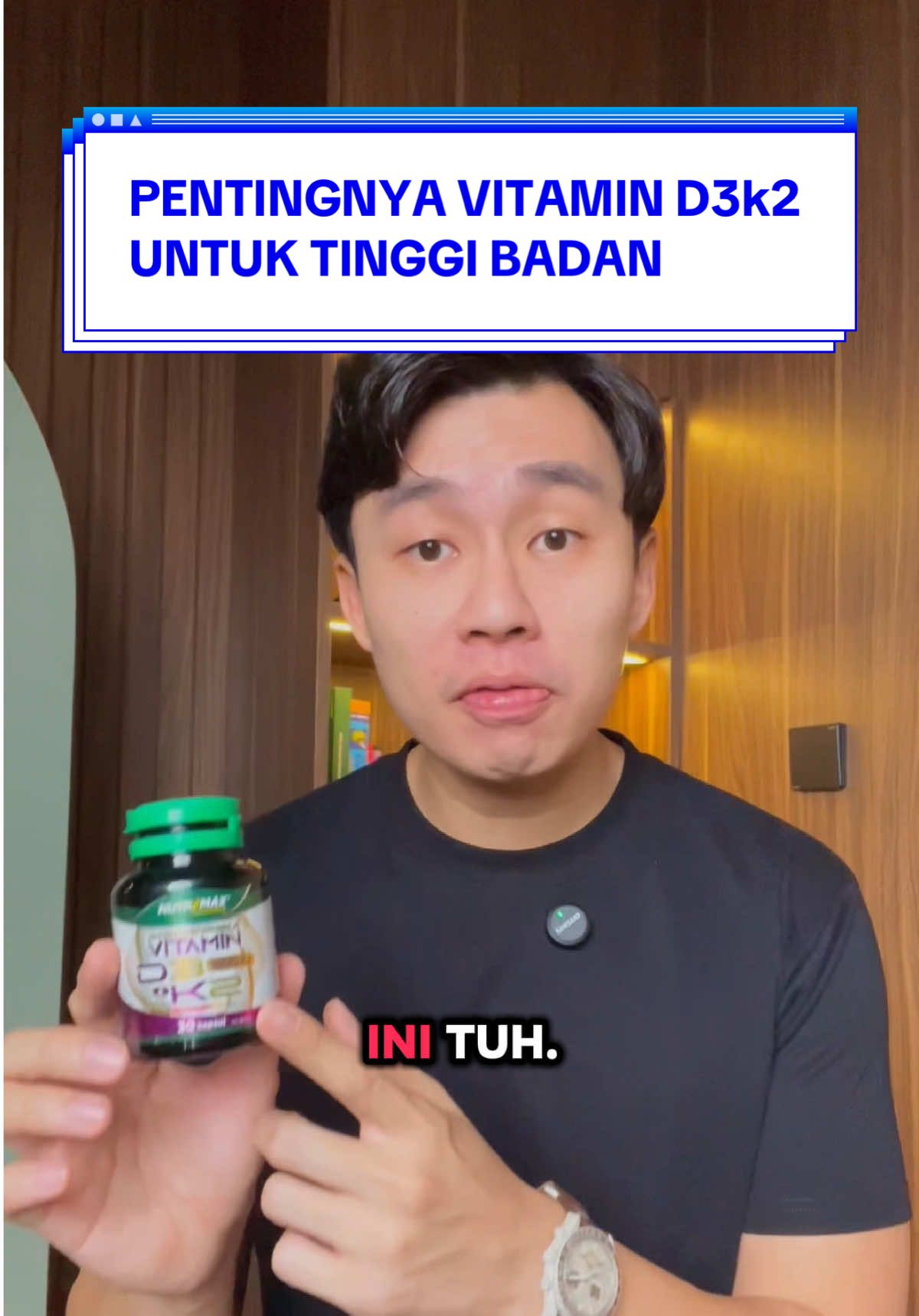 Replying to @mimooo🐣 Anak SMP–SMA lagi masa growth spurt! 🌱 Tapi tahu nggak, tinggi badan nggak cuma dari gen — Vitamin D3 + K2  juga punya peran penting loh buat bantu penyerapan kalsium ke tulang Tanpa D3K2, kalsium bisa nyasar ke tempat yang salah 😬 Jadi jangan tunggu nanti, bantu tulang tumbuh maksimal dari sekarang 💪 #tinggibadan #vitaminD3K2 #remaja #tumbuhoptimal 