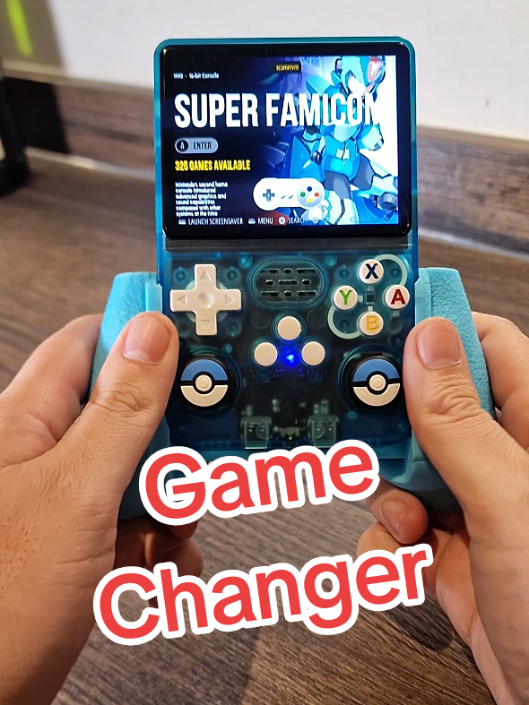 Controller grip for the R36xx and R36s Games Console. Game Changer! #controllergrip #handheldconsole #gamesconsole #retrogames 