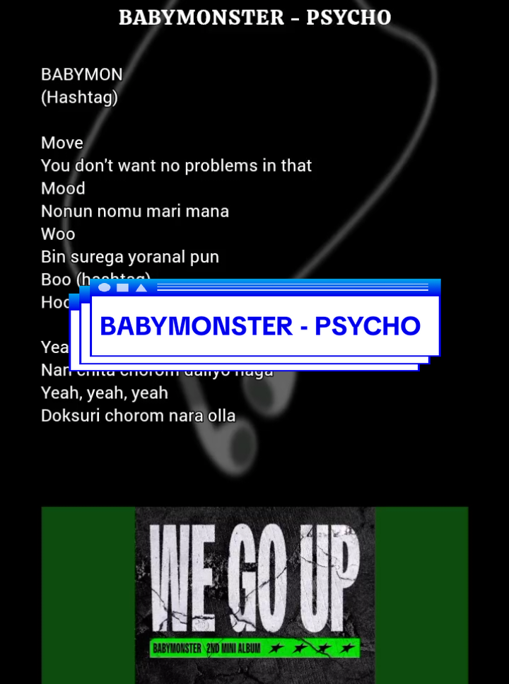 BABYMONSTER - PSYCHO, Lyrics  #easylyric #lirik #psycho #baemon #monstiez 