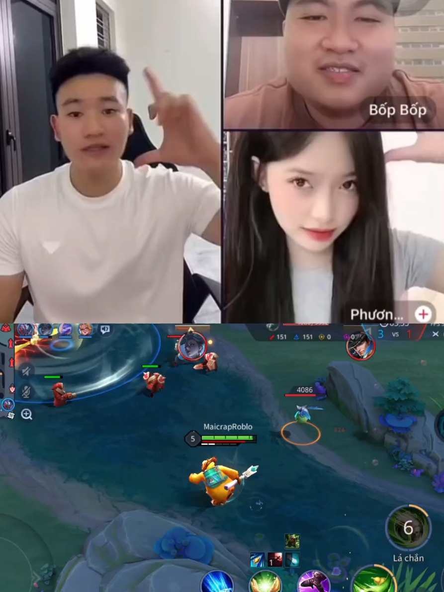 Cày gương ghép đôi cùng bốp bốp #liênquânmobile 