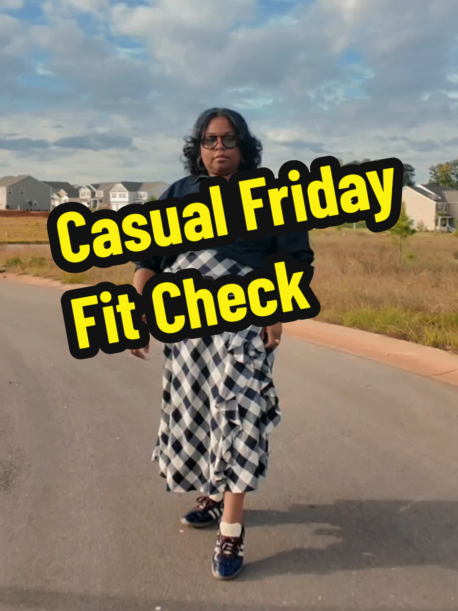 Casual Friday fit check: low effort, high impact. (Because comfort is productivity.) #plussize #casual #work #OOTD #outfitinspo 