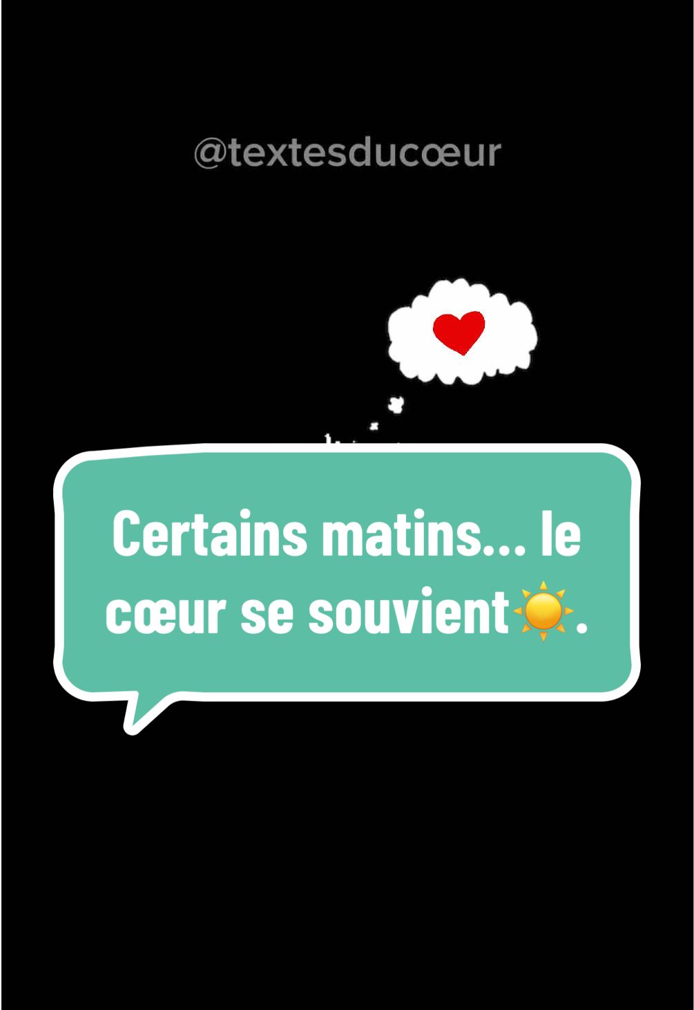 Il y a des matins où les souvenirs reviennent sans raison. Pas pour faire mal… juste pour rappeler qu’on a aimé vrai. Ce texte, c’est pour ceux qui repensent à quelqu’un, sans forcément vouloir le revoir, mais sans jamais l’oublier non plus. #textesducoeur #bonmatin #jepenseatoi #nostalgie #kompa 