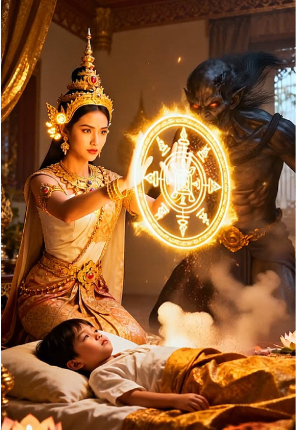 หลับเสียเถิดเด็กดีของแม่…. แม่จะคอยปกป้องเจ้าเอง #แม่ซื้อ #เทวดาประจําตัว #สิ่งศักดิ์สิทธิ์ #นางฟ้า #เทพ 