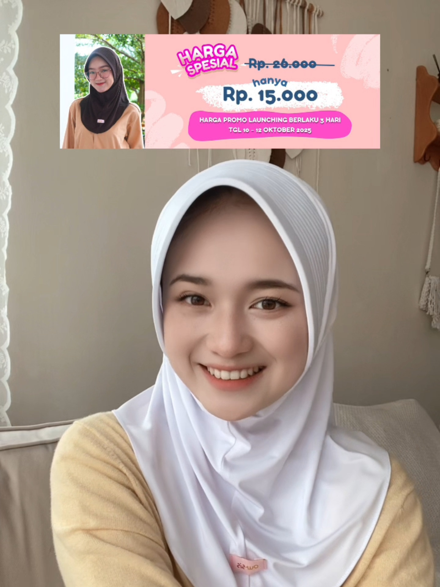 siapa yang udah nyobain size baru juga nih? n/f1/1983#hijab #instan #hijabsekol #hijabblus