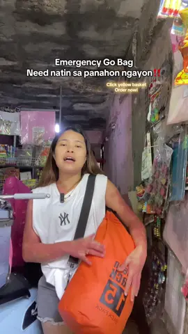 Must need guys emergency go bag #emergencygobag #waterproof #oceanpackbag #15liter #fyp 