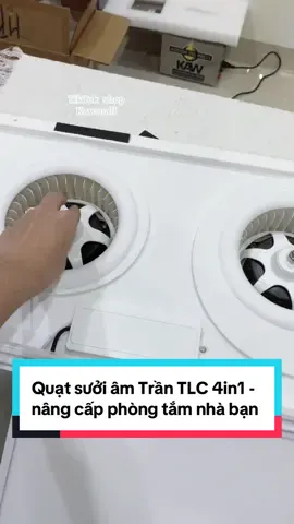 Quạt sưởi âm Trần TLC 4in1 - nâng cấp phòng tắm nhà bạn #kawmall #quatsuoiamtran #quatsuoi #reviewgiadung #giadungthongminh 