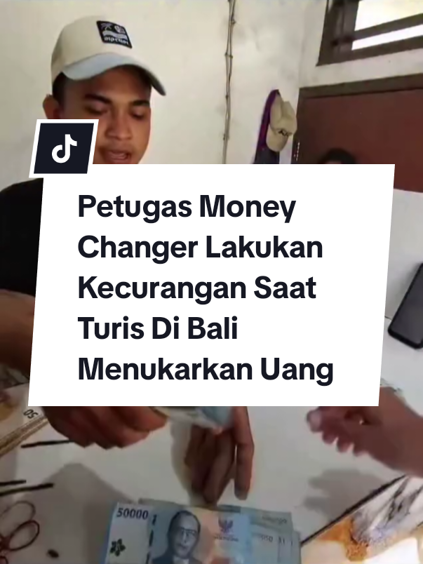 Viral di media sosial petugas Money Changer di Bali melakukan kecurangan saat Turis hendak menukarkan uang. Pecahan Rp50 ribu dijatuhkan ketika sedang di hitung dan untungnya turis itu berhasil merekam kejadian tersebut. Video by: Andreli_48 #hariharijakarta #jktinfo #infojakarta #jakarta #jakartatimur 