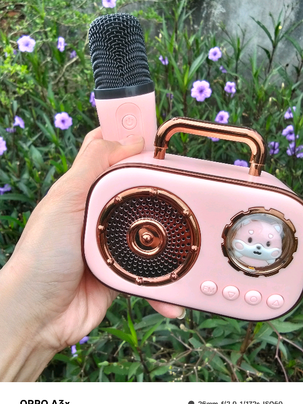 🎤 Loa karaoke mini – nhỏ mà có võ! Âm thanh cực hay, pin khủng, kết nối Bluetooth siêu nhanh 🔥#loakaraokemini #xuhuong #fyp #shopping 