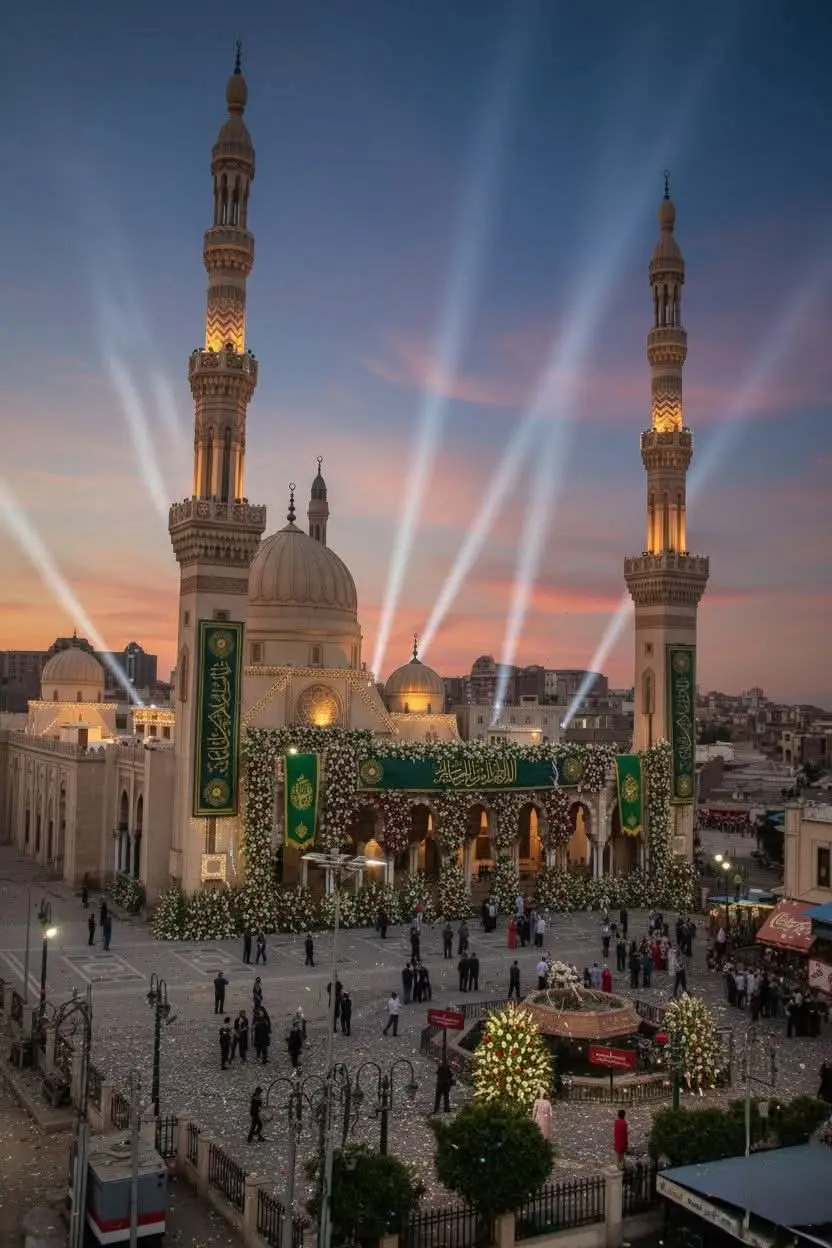 🛑 شيخ العرب السيد أحمد البدوى أبا الفتيان- طنطا 🛑 أول من أنشأ معهد قراءات للقران الكريم بقرائته السبع و علوم الدين في طنطا و مازال قائما حتى اليوم و تم بنائه قبل انشاء الأزهر الشريف بالقاهرة و وقف بكل قوة أمام الحملة الصليبية بالمنصورة و طنطا و انتصر عليهم هو و جنوده الفتيان - عاش من العمر ( ٧٩ ) سنة - منذ كان عمره يوم واحد حتى ( ٧) سنوات كان يعيش فى مدينة فاس بدولة المغرب . 🛑 حفظ  القرآن وعمره سبع سنوات إلى الثامنه أتمه كاملا 🛑 من عمر (١١) سنة رحل إلى مكة مع عائلته وظل بها حتى اكتمل عمره( ٢٧ ) سنة 🛑 عند بلوغه ( ١٢ ) سنة تفقه على مذهب الإمام مالك ثم تصوف على يد الشيخ عبد الجليل النيسابوري 🛑 دخل الخلوه بجبل أبي قبيس بمكة المكرمة وعمره( ١٢ ) سنة 🛑 درس الفقه الشافعي و القراءات السبع للقرآن الكريم و تصوف مرة أخرى في مدرسة الفضيل بن عياض بمكة المكرمة 🛑 رحل إلى العراق مرة واحدة وأقام هناك سنة واحدة بين عامى : ( ٦٣٤: ٦٣٥ ) هجرية 🛑 أول ما دخل إلى العراق ذهب لزيارة جده الإمام موسى الكاظم ثم ذهب لزيارة مقامات :  (الحلاج - الجيلاني - أبي الوفا - موسى الزوالي - على بن وهب - عدي بن مسافر) رضى الله عنهم ثم ذهب لمنطقة( أم عبيدة) لزيارة مقام الإمام الرفاعي كبير أولياء الله الصالحين  🛑 بعد ذلك توجه لفاطمة بنت بري ودارت بينهم المعارك حتى نصره الله عليها وتابت على يديه وصارت من خدامه 🛑 وصل إلى طنطا سنة ( ٦٣٧ ) وكان عمره وقتها ( ٤١ ) سنة 🛑 من عمر( ٤١ ) إلى (٧٩) ظل فى طنطا ولم يخرج منها حتى وفاته رضى الله عنه 🛑 مدة إقامته فى طنطا ( ٣٨ ) سنه  منها ( ١٢ ) سنة فوق سطح الشيخ ركين الدين و ( ٢٦ ) سنة  فوق سطح ابن شحيط ، ولهذا السبب لقبوه ب : 