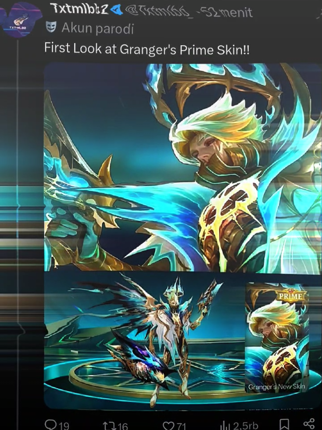 First Look Granger M7 Skin👀 - wdyt? #MLBB9TH #mlbb #mlbbcreator #mlbbcreatorbase #mobilelegendsbangbang 