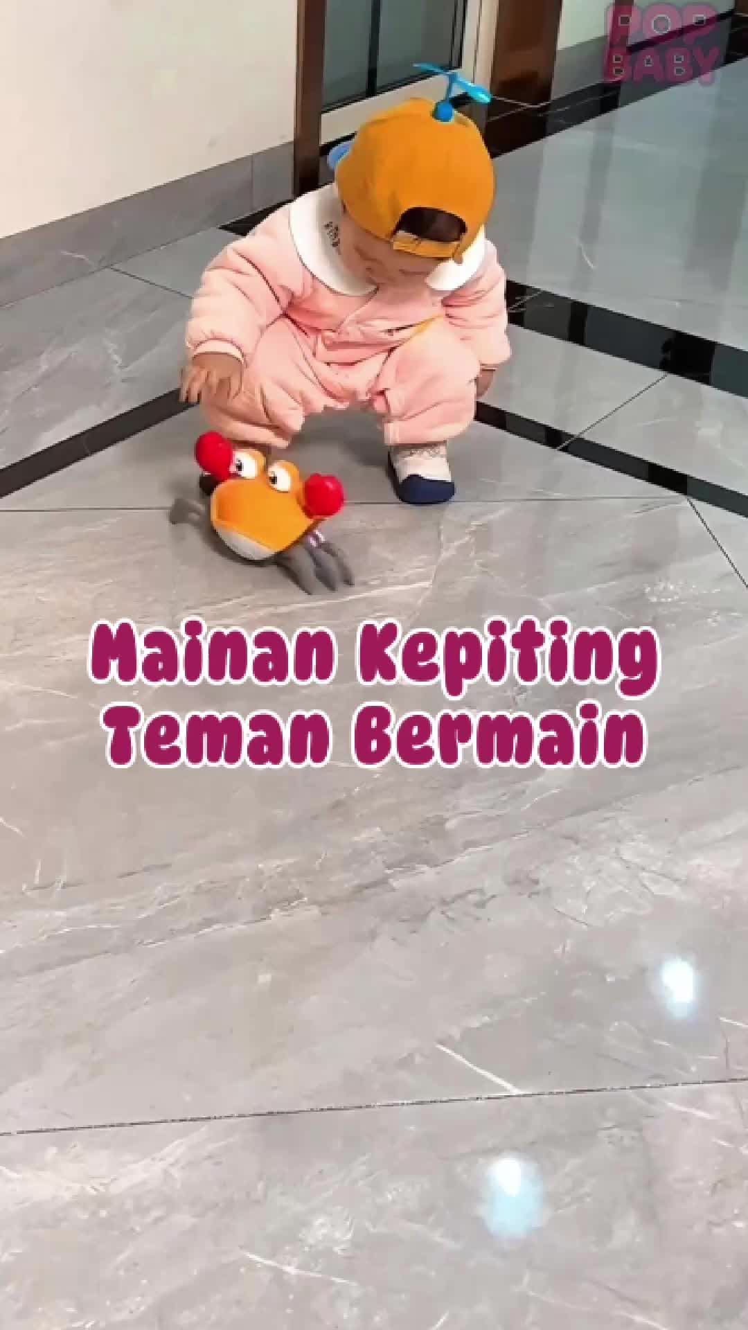 mainan kepiting interaktif pilihan aman untuk anak  #popbabyhappy #mainanedukasi #mainankepiting 