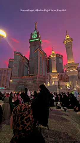 Rooftop Masjidil Haram, bisa masuk melalui Gate 66, naik eskalator sampai paling atas #Umroh #masjidilharam 