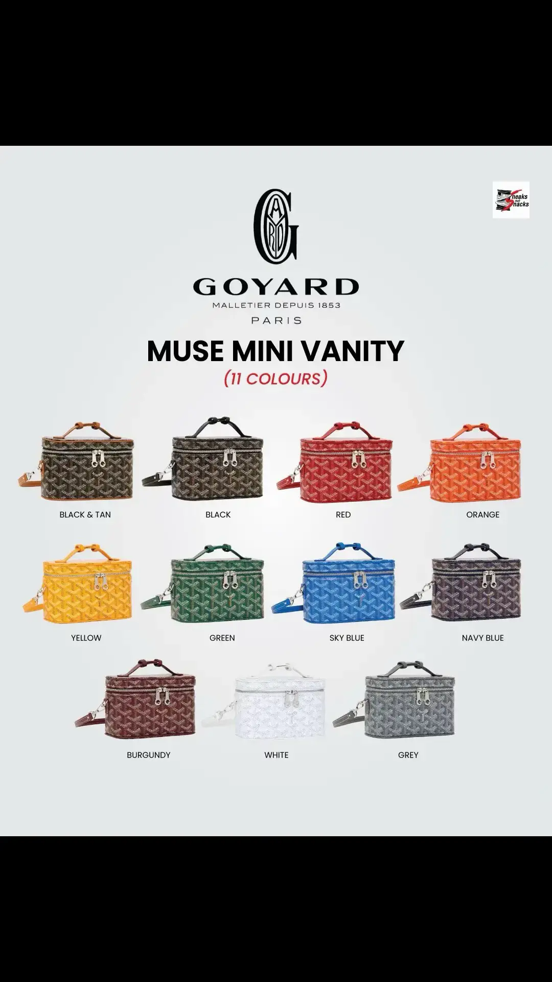 ใครเบื่อกระเป๋าใบใหญ่ Goyard แล้ววันนี้เราลองมาเปลี่ยนมู้ดกับน้องไซส์มินิ อย่าง Muse mini vanity กันค่ะ สำหรับสาวๆสายพกของน้อยต้องจัดเลยเอาไว้ใส่ มือถือ ใส่บัตร เครื่องสำอางค์ เดินเก๋ๆชิวๆ สบายๆ ไม่หนัก น้องมีหลายสีมากตั้ง 11สี ใครชอบสีไหนก็จัดเลยค่ะ บอกเลยว่าราคาดีงามสุดๆ ใครสนใจก็สามารถสอบถามราคาและสามารถพรีออเดอร์กันได้เลย ไอจีข้างล่างน้าา🤭👇🏻 📍พิกัด: IG: Sneaks_notsnacks https://www.instagram.com/sneaks_notsnacks?igsh=aGpoaGF0NGhxZ3g3 #​ติดเทรนด์ #​ป้ายยากับlemon8#​รีวิวgoyard #​ของต้องมี #​lemon8ไดอารี่ #Lemon8 