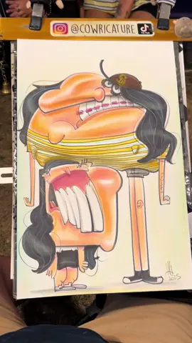 I hope u didn’t forget to laugh today!  #cowricature #caricatura #laugheristhebestmedicine #friendsforever 