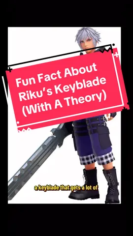 Addressing Riku’s New Keyblade. A lot of people don’t seem to like it! I don’t dislike it! :D #kingdomhearts #funfacts #disney #riku #videogames 