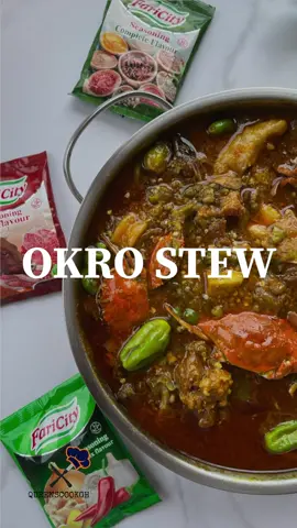For many of us, Okro Stew is a comfort food and this recipe will help you get the delicious Okro stew you’ll ever need because I used @Faricityspecies  #creatorsearchinsights #ghanatiktokers #okrostew #cookingvideo 