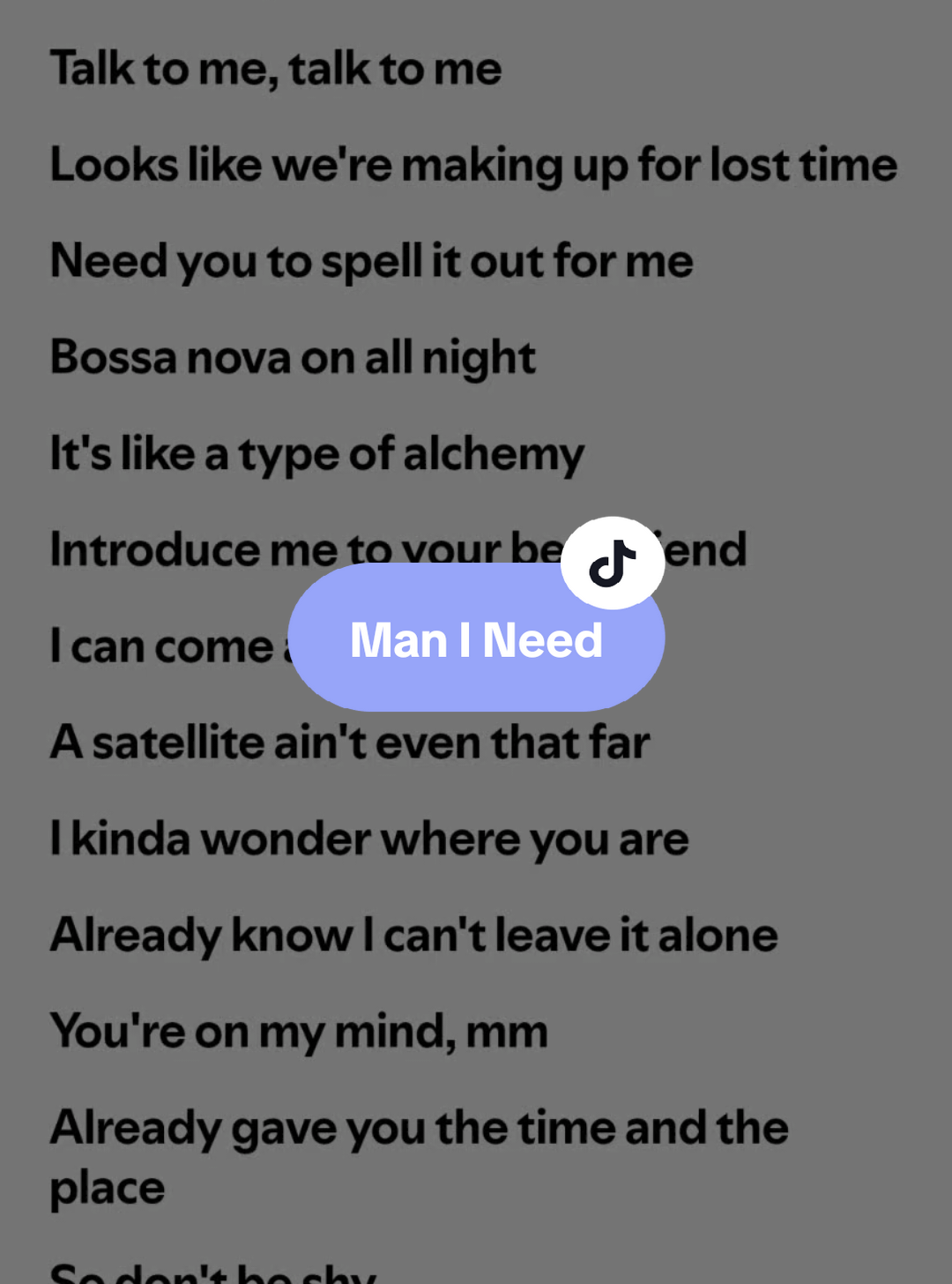 Man I Need🎶 by: Olivia Dean #lyrics #spotify #kantakamuna🎤🎶 #oooooomerr_ #fyp 
