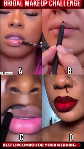 Which lipstick would you wear for your wedding🎁💋 #lipstickchallenge #lipstick 