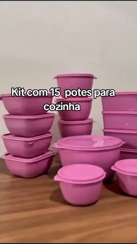 Kit 15 Potes Herméticos para Alimentos | Vários Tamanhos | Organização de Cozinha ##Cozinha