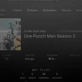 besok opm s3 rilis, setelah penantian bertahun tahun akhirnya pahlawan kita kembali!! #opm #s3 #onepunchman #onepunchmanedit #foryoupage #saitama #onepunchman 