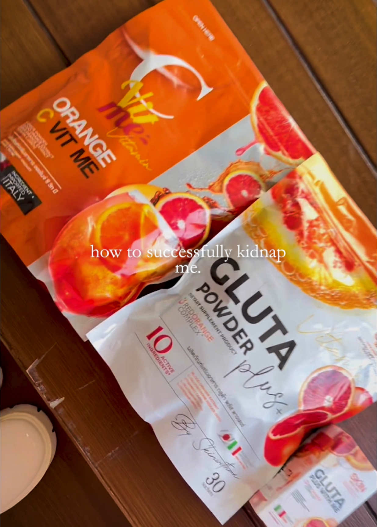 Skinwithme 🍊🧡 #วิตามินซีส้มเลือด #กลูต้าส้มเลือด #cvitme #glutapowder #glutapluswithme #skinwithme 