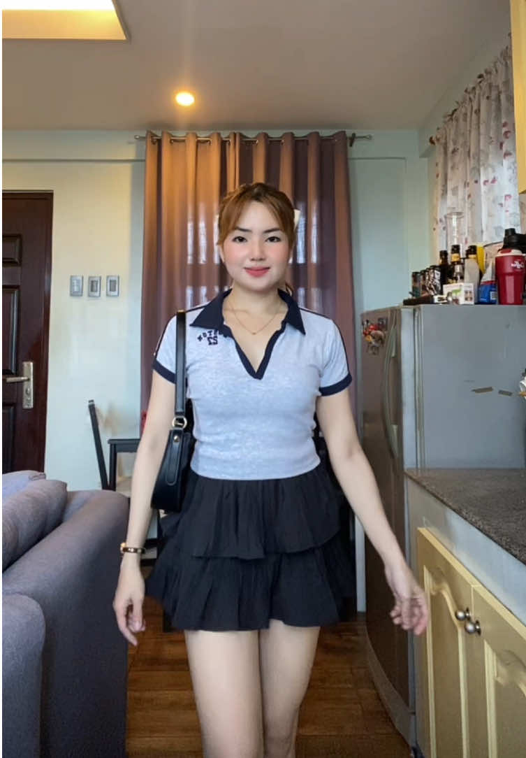 #skirt #skirtwithinnershort #fashionstyle #outfit #outfitidea 