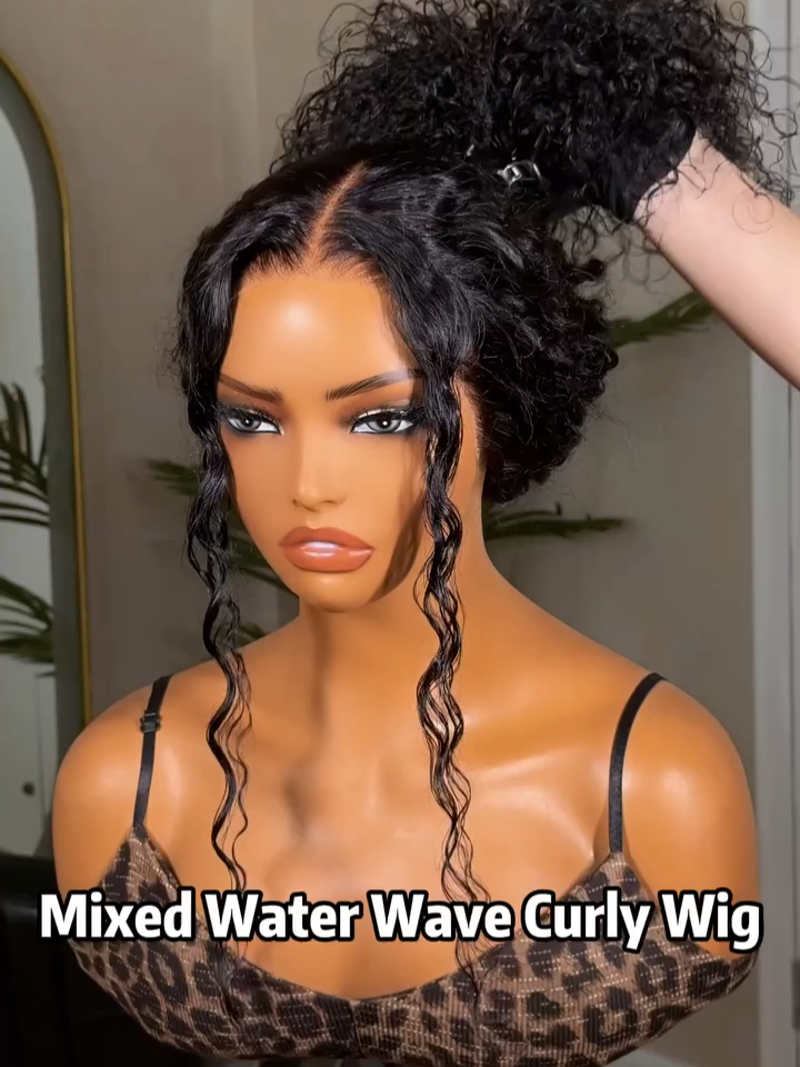 Nothing beats a glueless wig! Easy to wear and oh-so-stylish! 😍🔥 #gluelesswig #wigtok #waterwave #naturalhair #wighair #humanhair #beauty #wigs #wig #fall #hairtok #girl #viral
