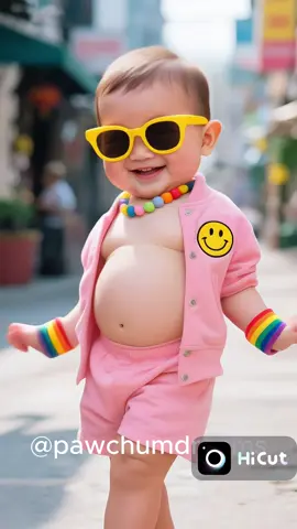 Cute baby doing makeup 🥰I made with#cute #cutebaby #funnybaby #babydance #cutedance #ai  @Hicutapp_official 