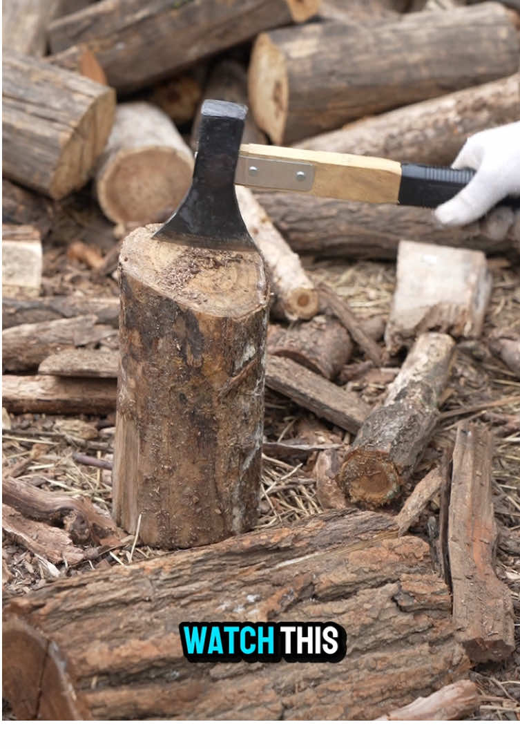 I Didn’t Expect This Drill to Do THAT 😳#splitterdrillbit#woodcutting#tooltok#outdoortools#onlineshopping