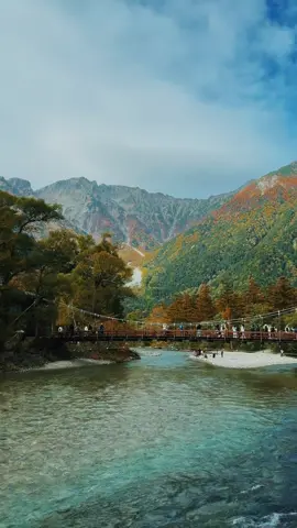 Path of peace 🍁🌿 #4u #japan #kamikochi #naturehealingvibes #fypage 