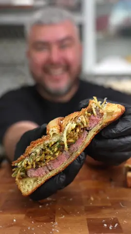Steak Frites Croissant #foodtiktok 