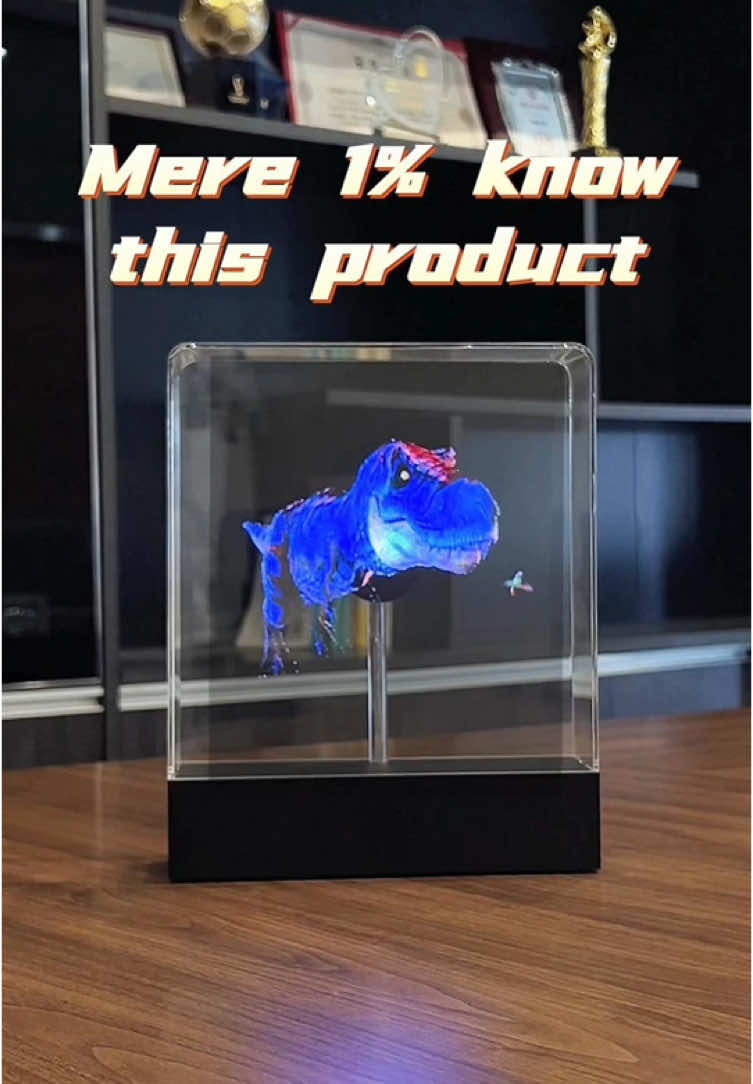 Desktop Ornamente-Active Futuristic Trendy Gadget 3D#holographic #3dhologramfan #hologramdisplay #nakedeye3d #3danimals #shorts 