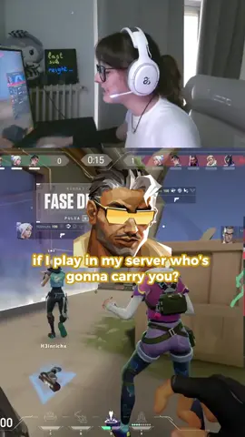 if I play in my server, who is going to carry you?🫩 #Valorant #valo #valorantclips #lol #gaming
