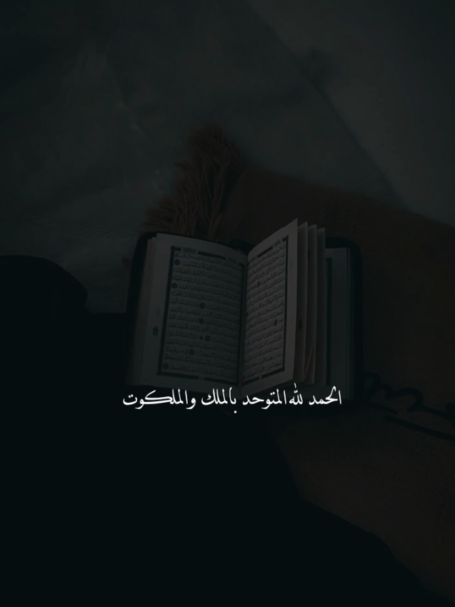 الحمد لله المتوحد بالملك والملكوت🌼💛 #خواطر #الله_اكبر #ستوريات #allah #muslim 