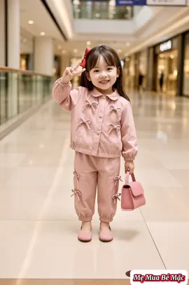 Set bộ gió đính nơ 2 màu đỏ, hồng cho bé gái #memuabemac #setthudongbegai #xuhuongtiktok #aogiochobe #thoitrangbesanhdieu 