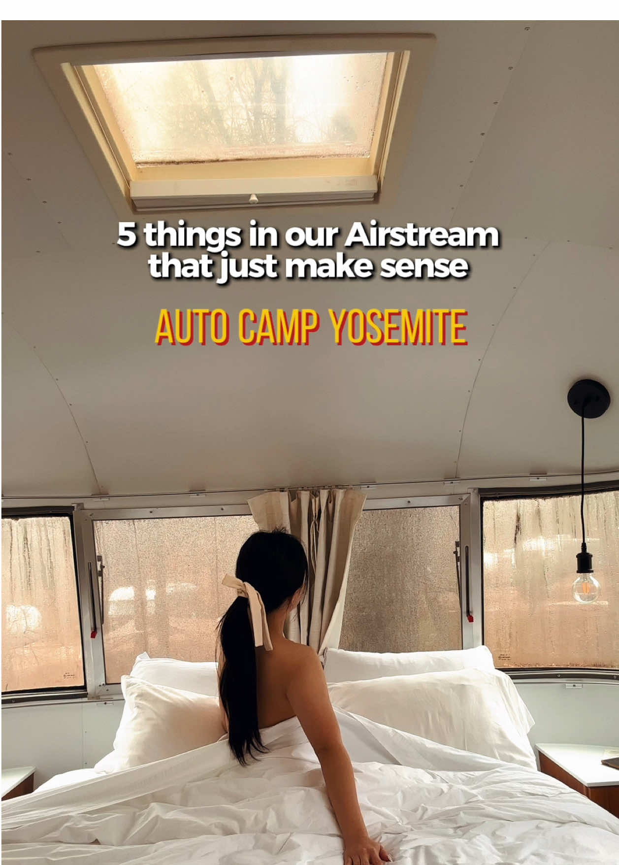 5 things in our Airstream at @AutoCamp Yosemite that just make sense 🍂✨ From the heated interior and full bathroom to the stocked kitchenette and cozy fire pit — this is glamping done right. The perfect fall getaway in Yosemite National Park 📍 Tap the green location tag to book your stay at AutoCamp Yosemite and plan your cozy fall escape 🌲🔥 @hilton  #TiktokGoStay #travelcalifornia #cozystay #glamping #yosemitenationalpark  Unique stay in California  Glamping in California 