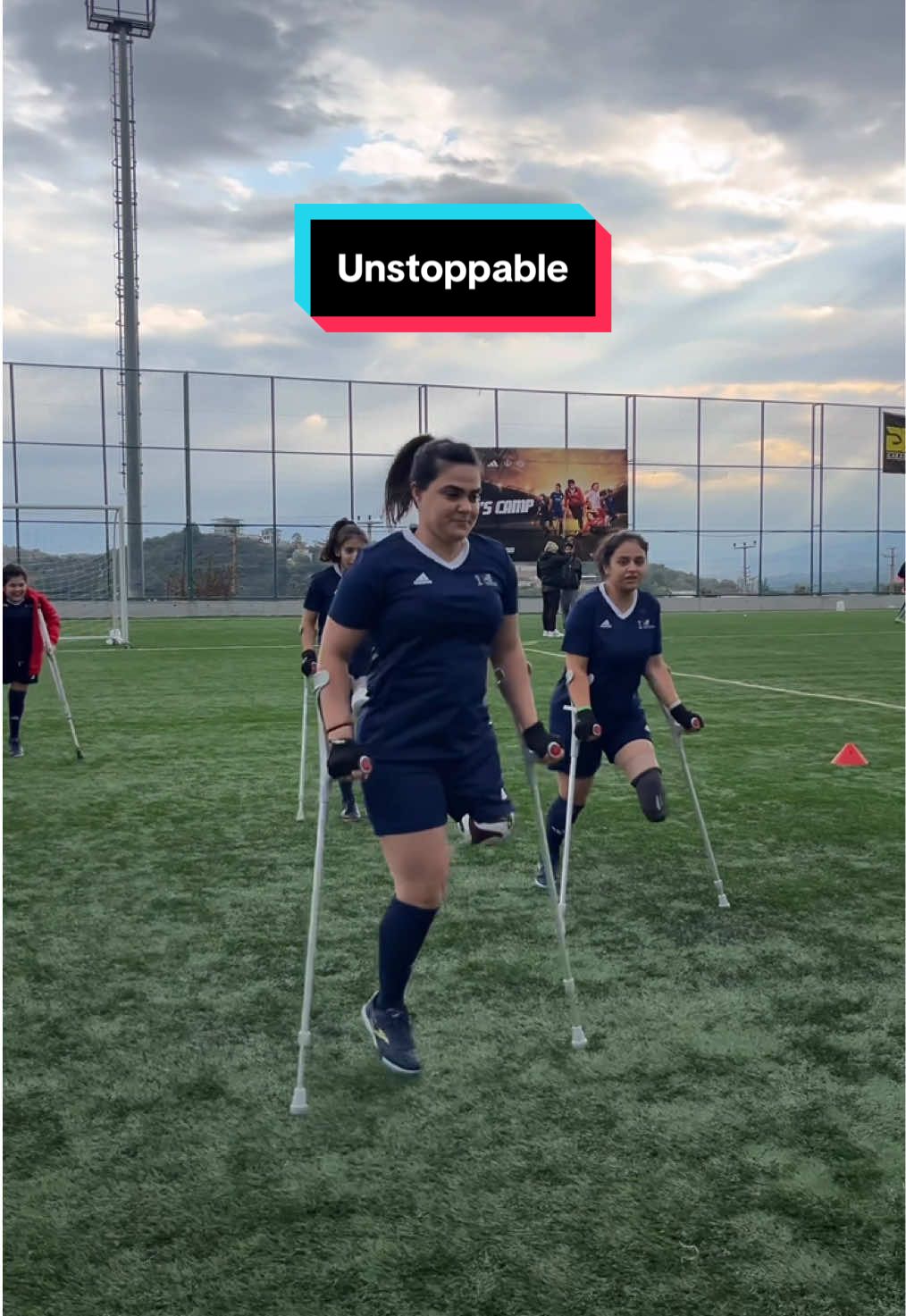 Unstoppable 🔥 First steps in amputee football world 👏 🩼#AmputeeFootball 
