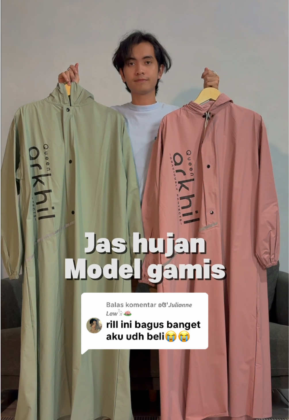 Membalas @ʚଓ'𝙅𝙪𝙡𝙞𝙖𝙣𝙣𝙚 𝙇𝙖𝙬𓅦🪷 Jas hujan Model Gamis jahitan Press Resleting waterproof #jashujangamis #jashujanwanita #jashujandewasa #jashujanpink #wibgajian 