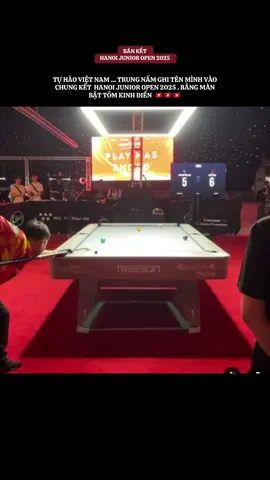 Phần 1735 | Bật tôm 6 ván thông để cho mình tấm vé vào Chung Kết  quá bản lĩnh 💪#TrungNam#Billiards#Hanoi Junior Open 2025