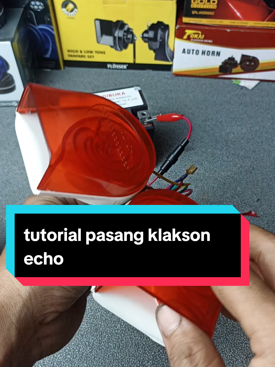 Membalas @an4k_ranta tutorial cara pasang klakson echo 22 suara #klaksonmotor #klaksonmobil #klakson12volt #klakson #klaksongema 