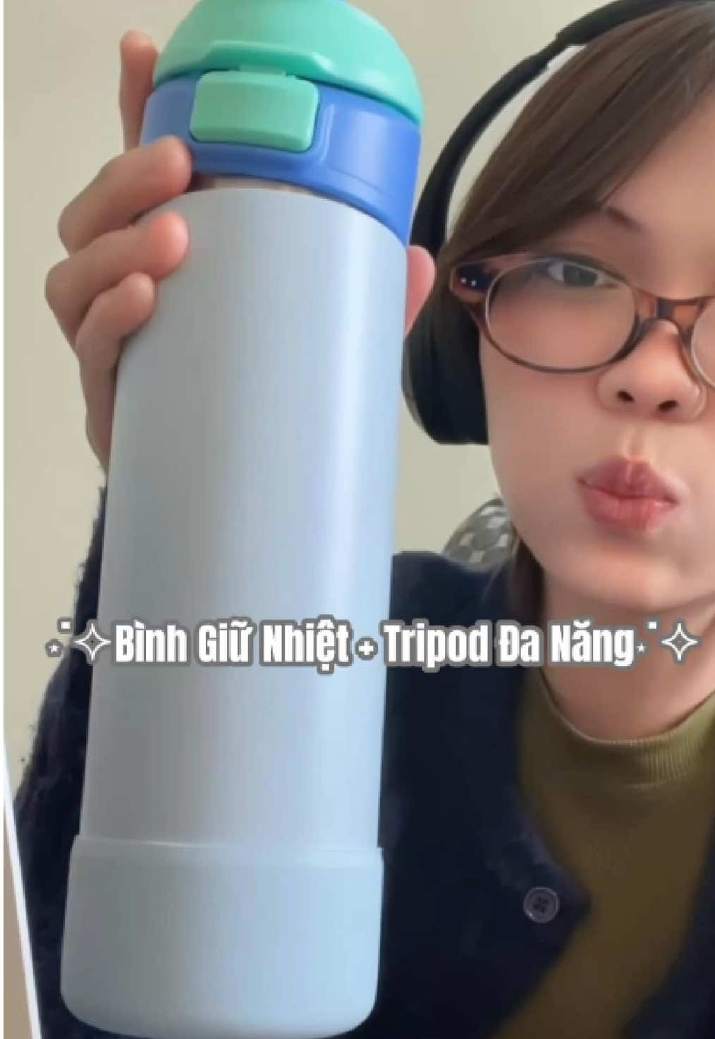 Coi t kiếm được cái j nè ><  #binhgiunhiet #binhgiunhietcute #fjbottle #tripod 