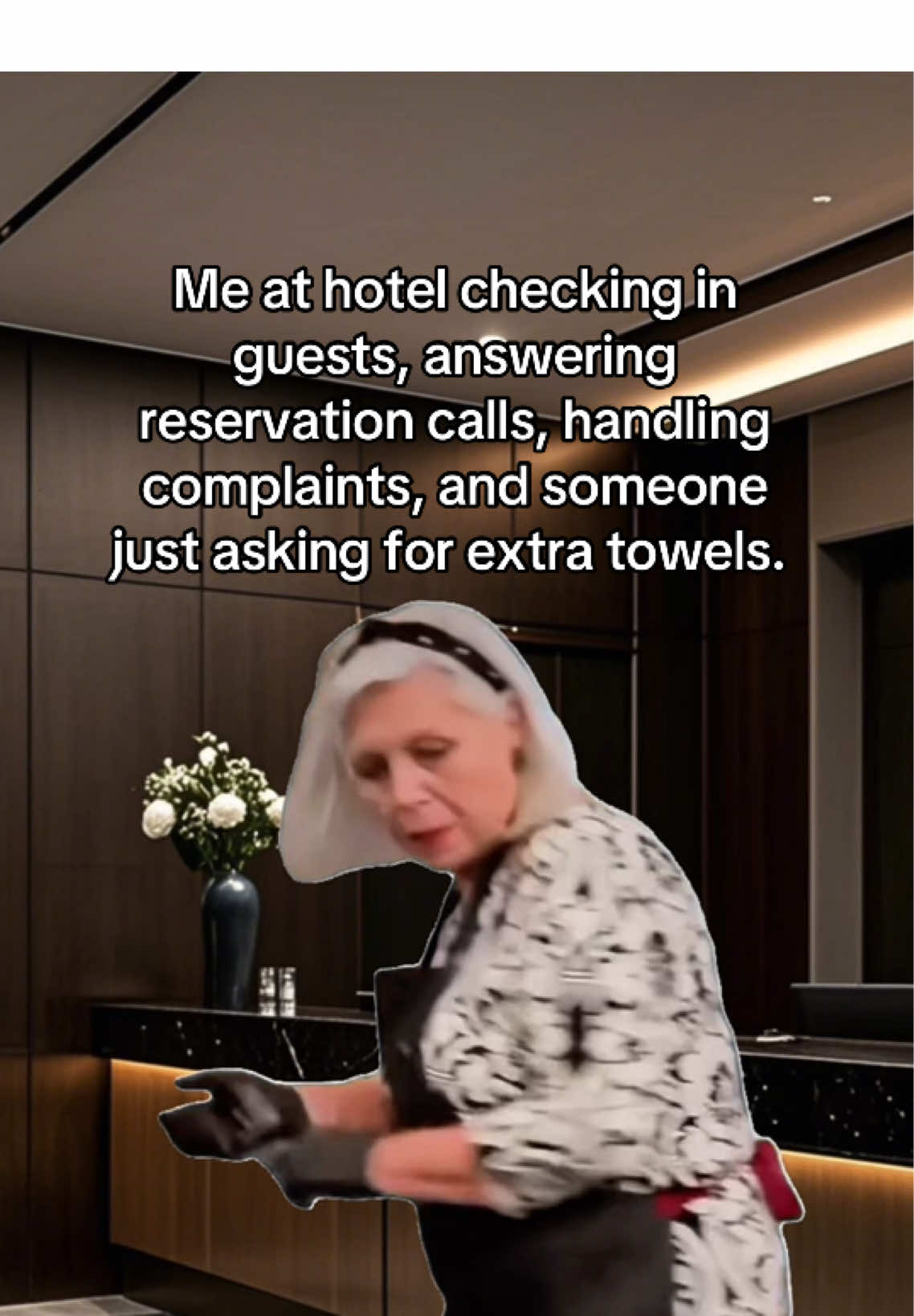 My hotel life be like: #hotelier #hotellife #hospitalitylife #workmemes #hotelmemes #frontdesk #frontdesklife #MemeCut #Meme 