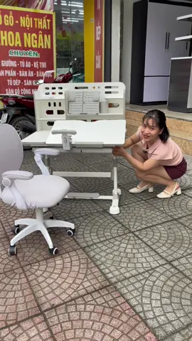 Bàn học thông minh e sẵn ạ #xuhuong #banhoc #banhocsinh #banhocthongminh #noithatkhoangan 