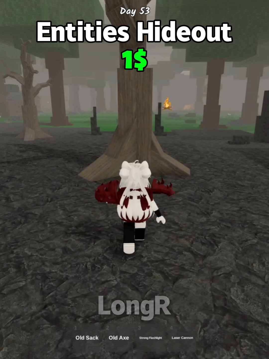 Entities Hideout 1$ to 100$ #roblox #99nightintheforest #longr #usa