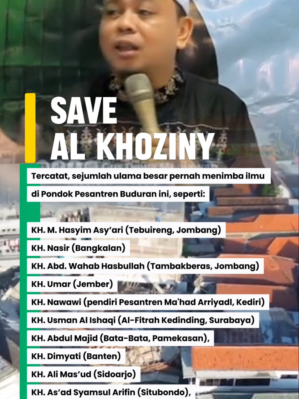 PONDOK PESANTREN AL KHOZINY BUDURAN SIDOARJO  Tercatat, sejumlah ulama besar pernah menimba ilmu di Pondok Pesantren Buduran ini, seperti: KH. M. Hasyim Asy’ari (Tebuireng, Jombang) KH. Nasir (Bangkalan) KH. Abd. Wahab Hasbullah (Tambakberas, Jombang) KH. Umar (Jember) KH. Nawawi (pendiri Pesantren Ma'had Arriyadl Ringin Agung, Kediri) KH. Usman Al Ishaqi (Al-Fitrah Kedinding, Surabaya) KH. Abdul Majid (Bata-Bata, Pamekasan), KH. Dimyati (Banten) KH. Ali Mas’ud (Sidoarjo) KH. As’ad Syamsul Arifin (Situbondo), dan masih banyak lagi yang lainnya.  #foryoupage #pesantren #alkhozinybuduran #santri #OOTD 