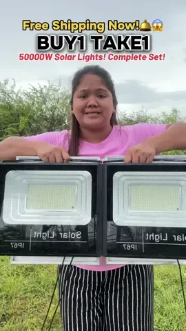 Free Shipping Now! Bilis! Grabe sa laki ng ganitong solar lights sobrang liwanag pa complete set na! #solarlights #solarlightsindoor #solarlightsoutdoor #solarlightbuy1take1 