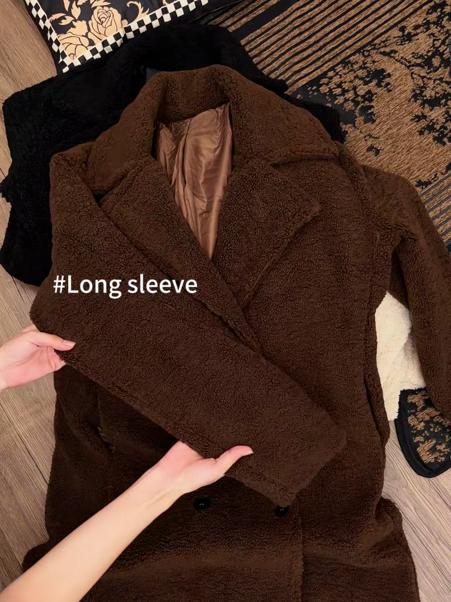 SO classy and boujee! Give me all the quiet luxury, Elizabeth James vibes🤎 and it is SO warm! The perfect jacket to throw on the back of your chair at work and know that it will go with any outfit! Wearing size medium, it runs true to size!#FallFreshness #outdoorfun #MomsofTikTok #momlife #giftideas #ropadefrio #fallfashion #falloutfits #jacket #ootdinspo #outerwear #styleinspiration #styleinspo #fallaesthetic #fallfashiontrends #winterfashion #coldweather #coldweatheroutfits #wintercoat #affordablefashion ceciyy